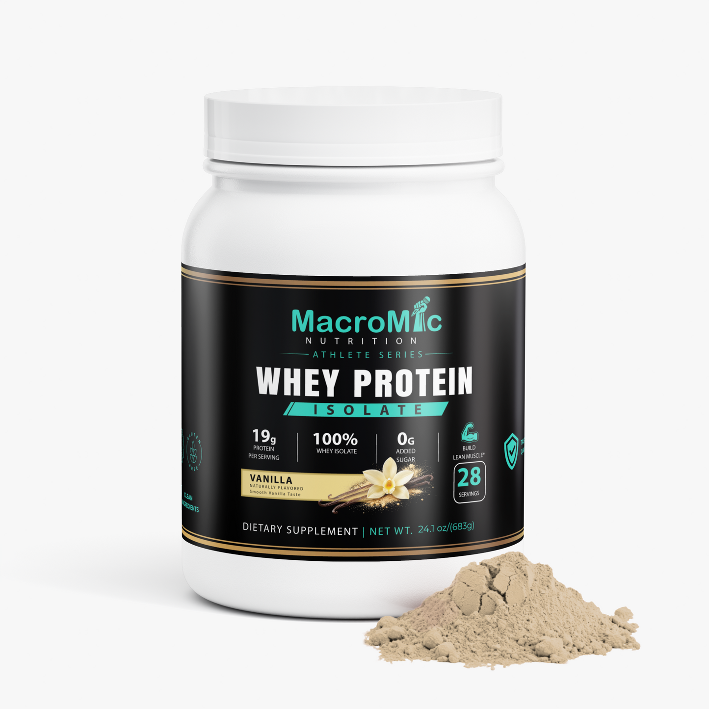 Pure3 100% Whey Protein Isolate (Vanilla)